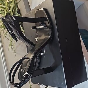 Black Marc Fisher Heeled Sandals